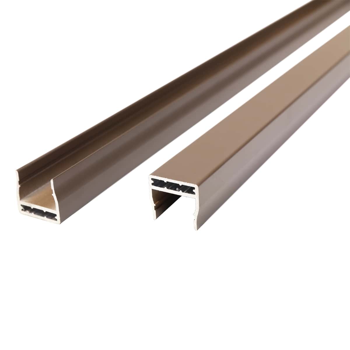 NeoTimber Fence Board Capping Rails - Chocolate Brown