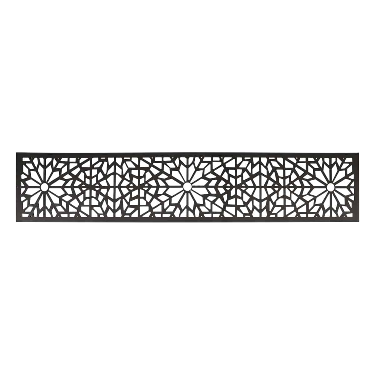 NeoTimber Geometric Fence Screen - Charcoal Black