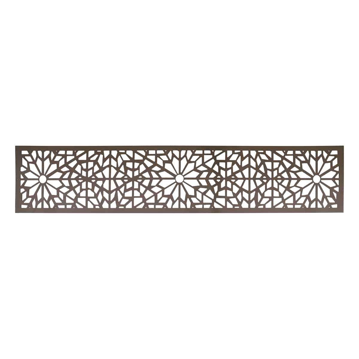 NeoTimber Geometric Fence Screen - Chocolate Brown