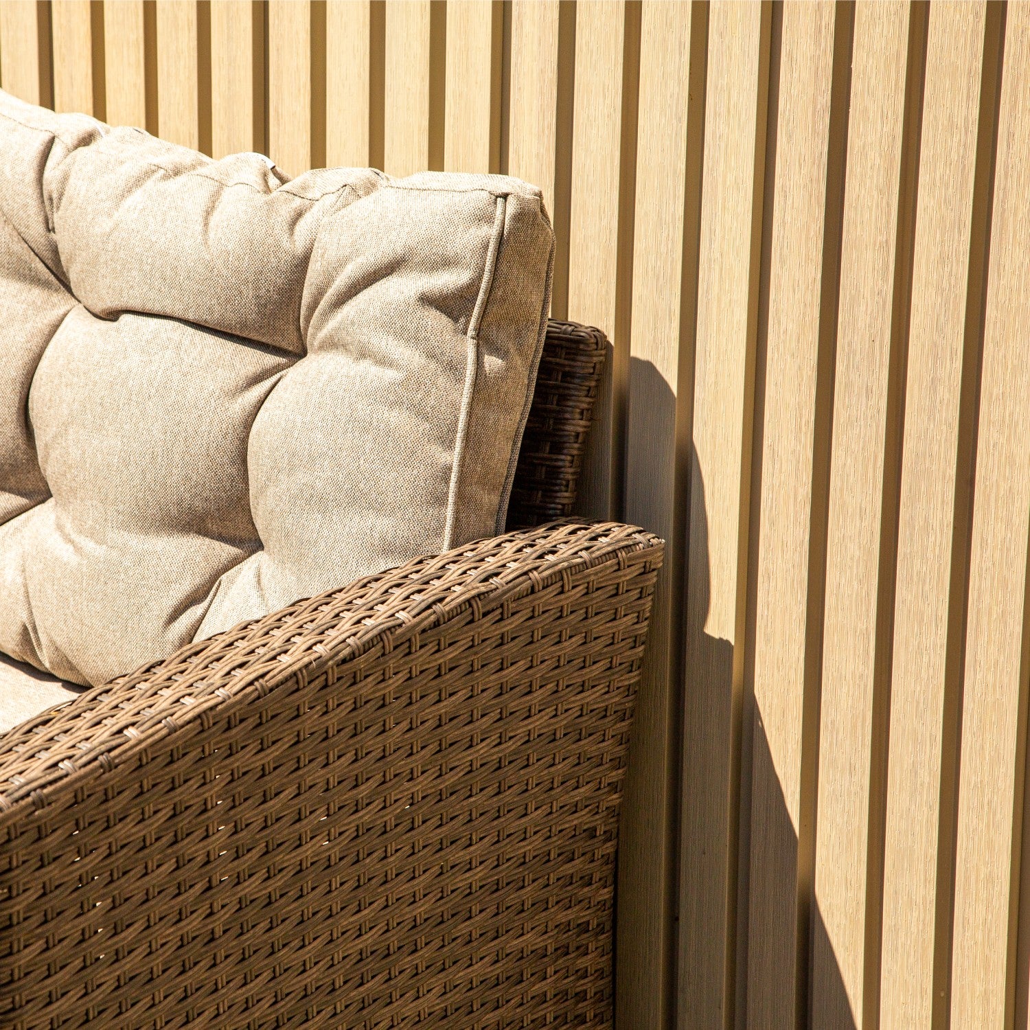 NeoTimber Slatted Composite Cladding Board - Ash White
