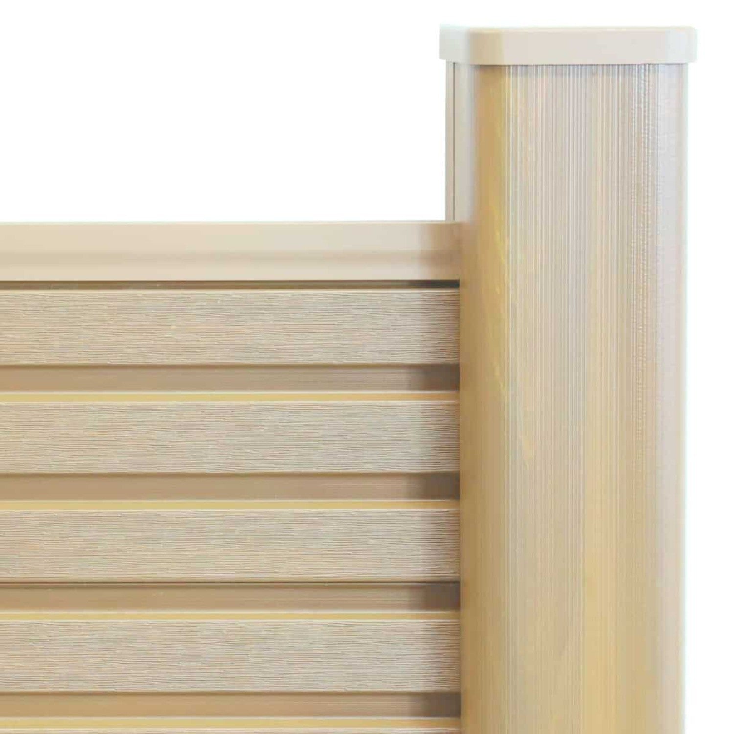 NeoTimber Slatted Fence Panel Set - Oak