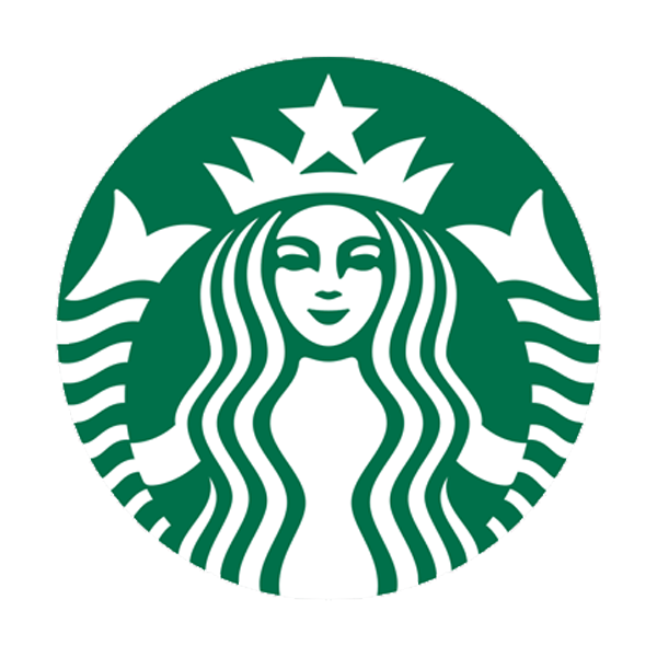 Starbucks logo with green color on a white background