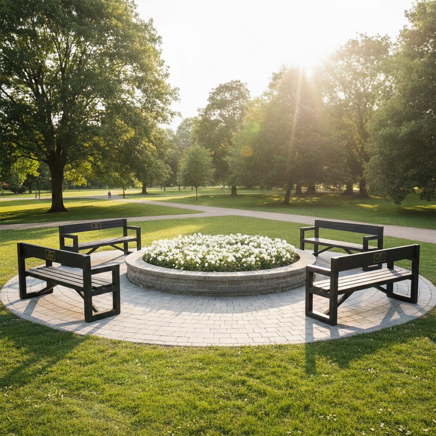 Recycled Plastic City Bench - For Public Spaces
