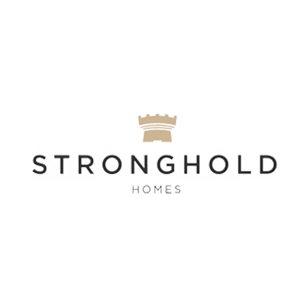 Stronghold Homes logo with a crown emblem on a white background