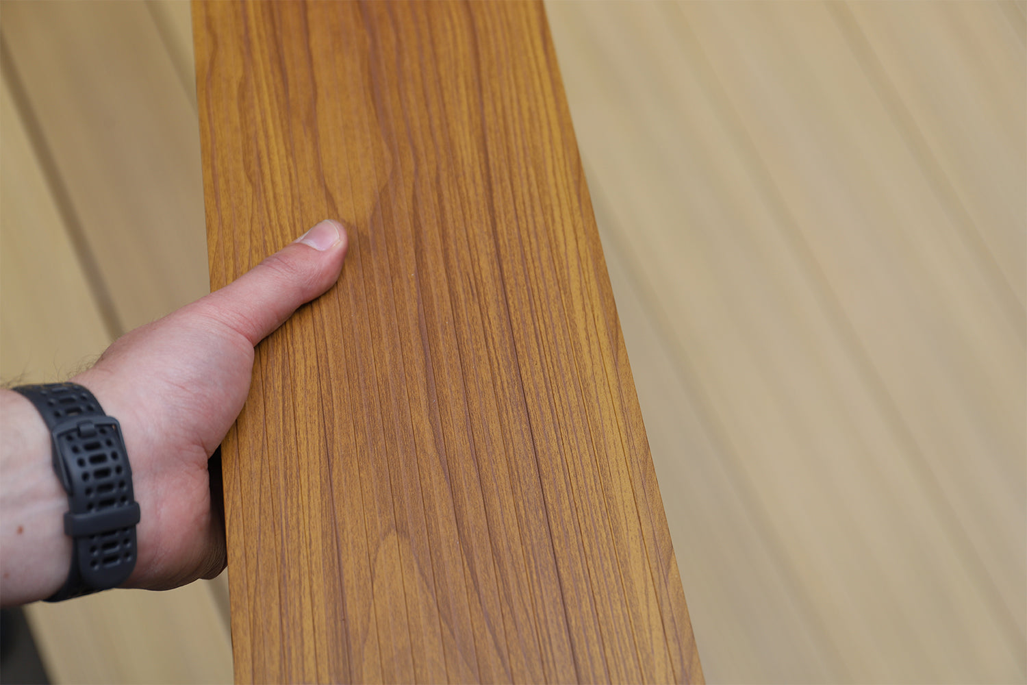 installing an aluminium decking board