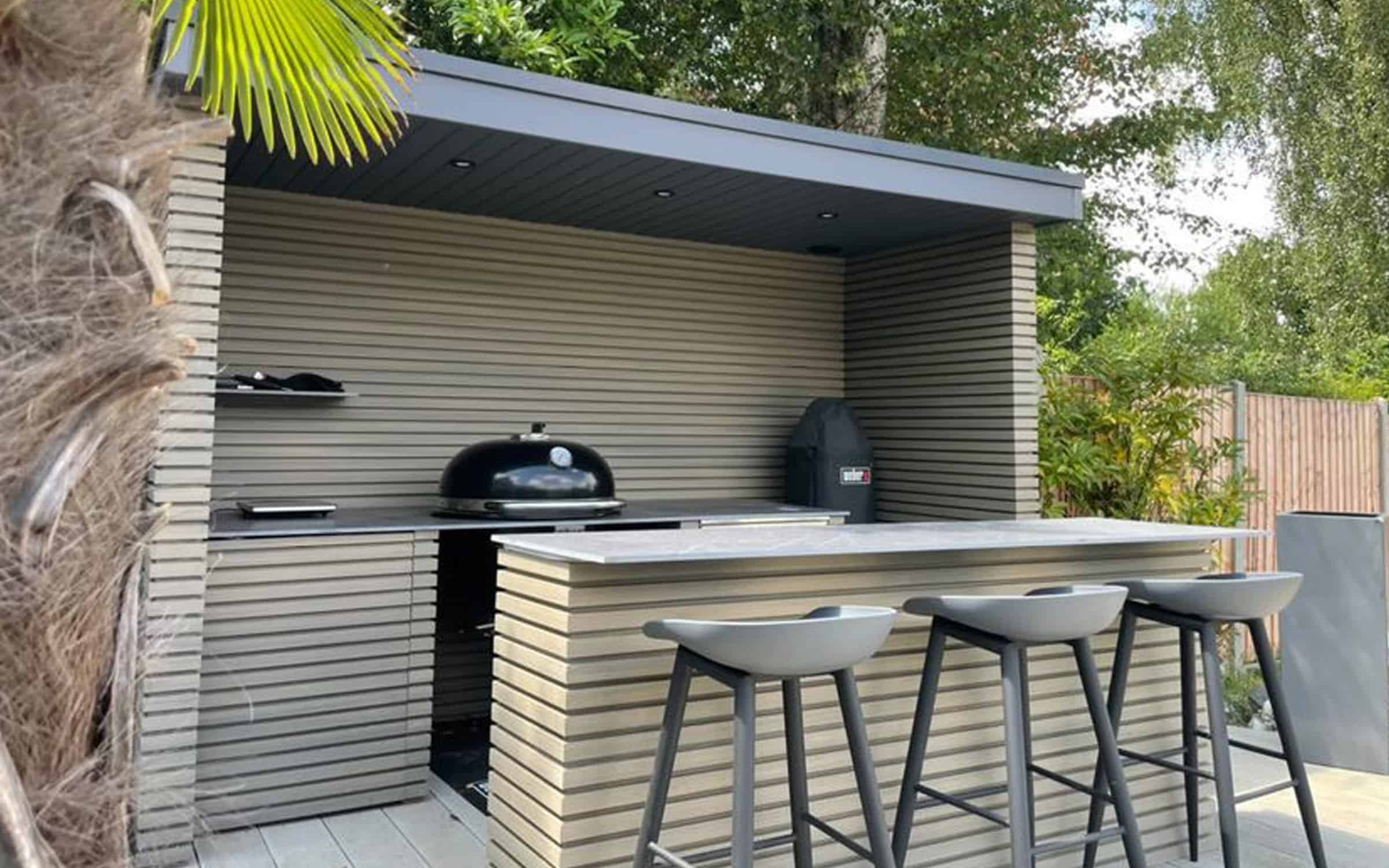 Antique Synthetic Siding For An Outdoor Room