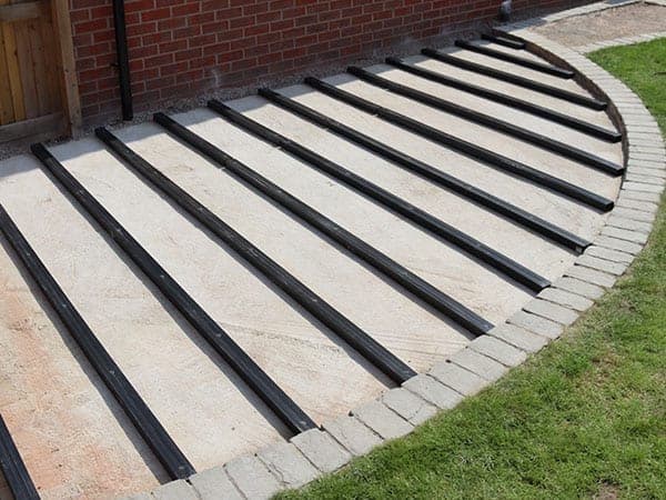 laying composite decking