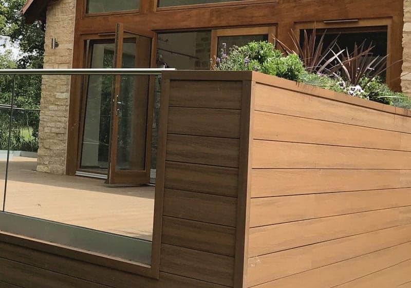 OakLodge_project-teak-trim light oak composite decking