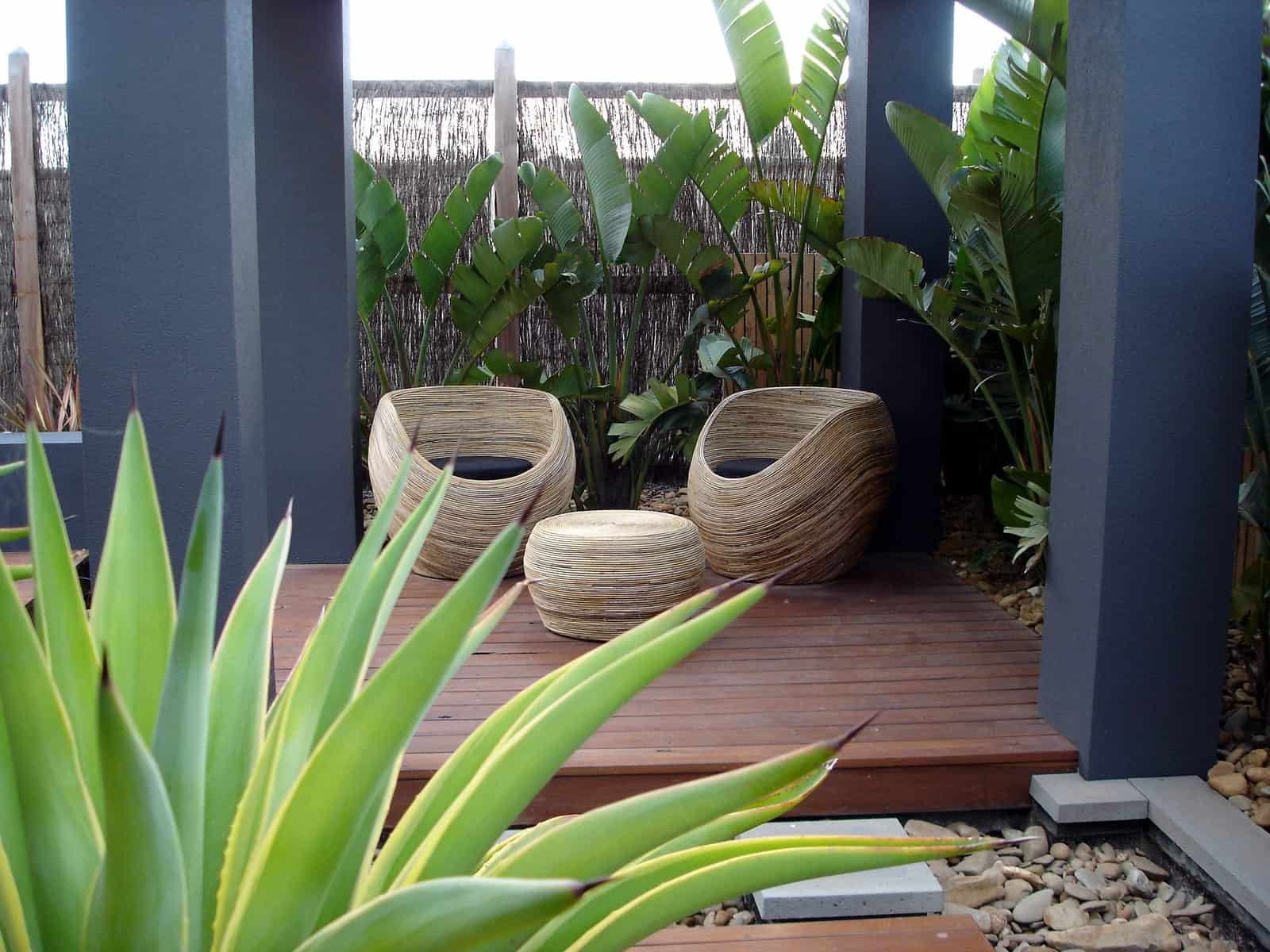 Garden Seating low maintenance outdoor space