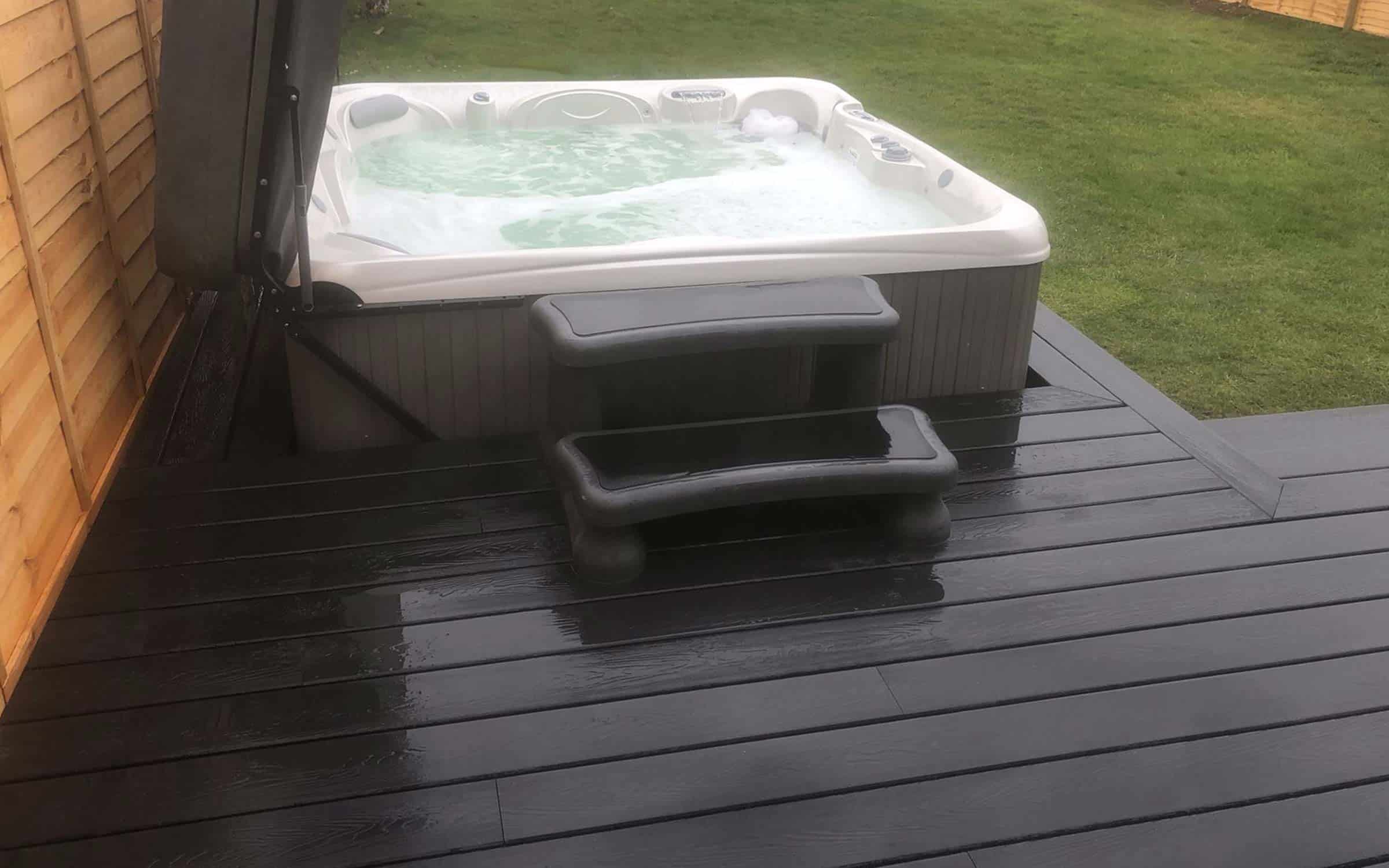 hot tub composite decking