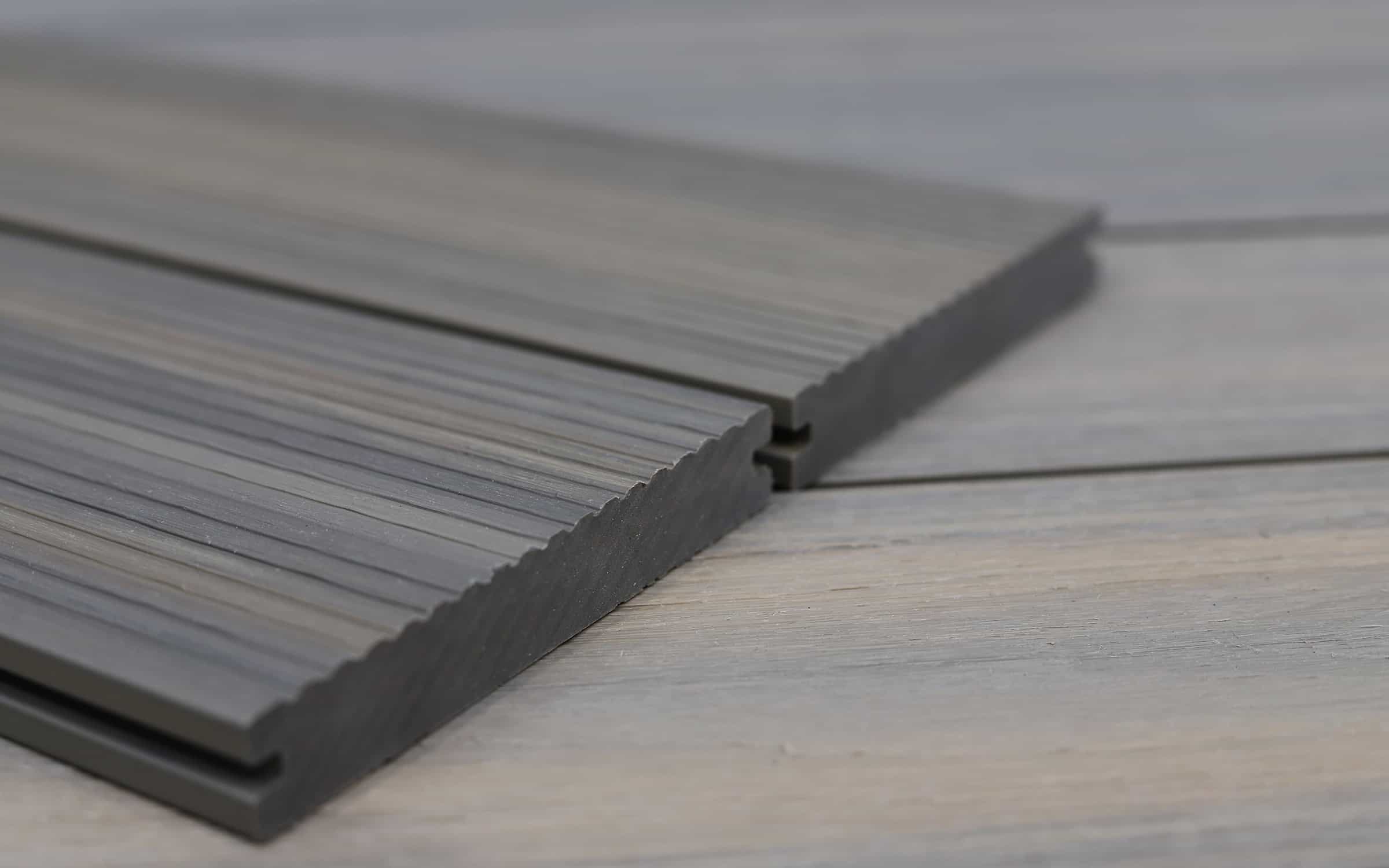grooved composite decking