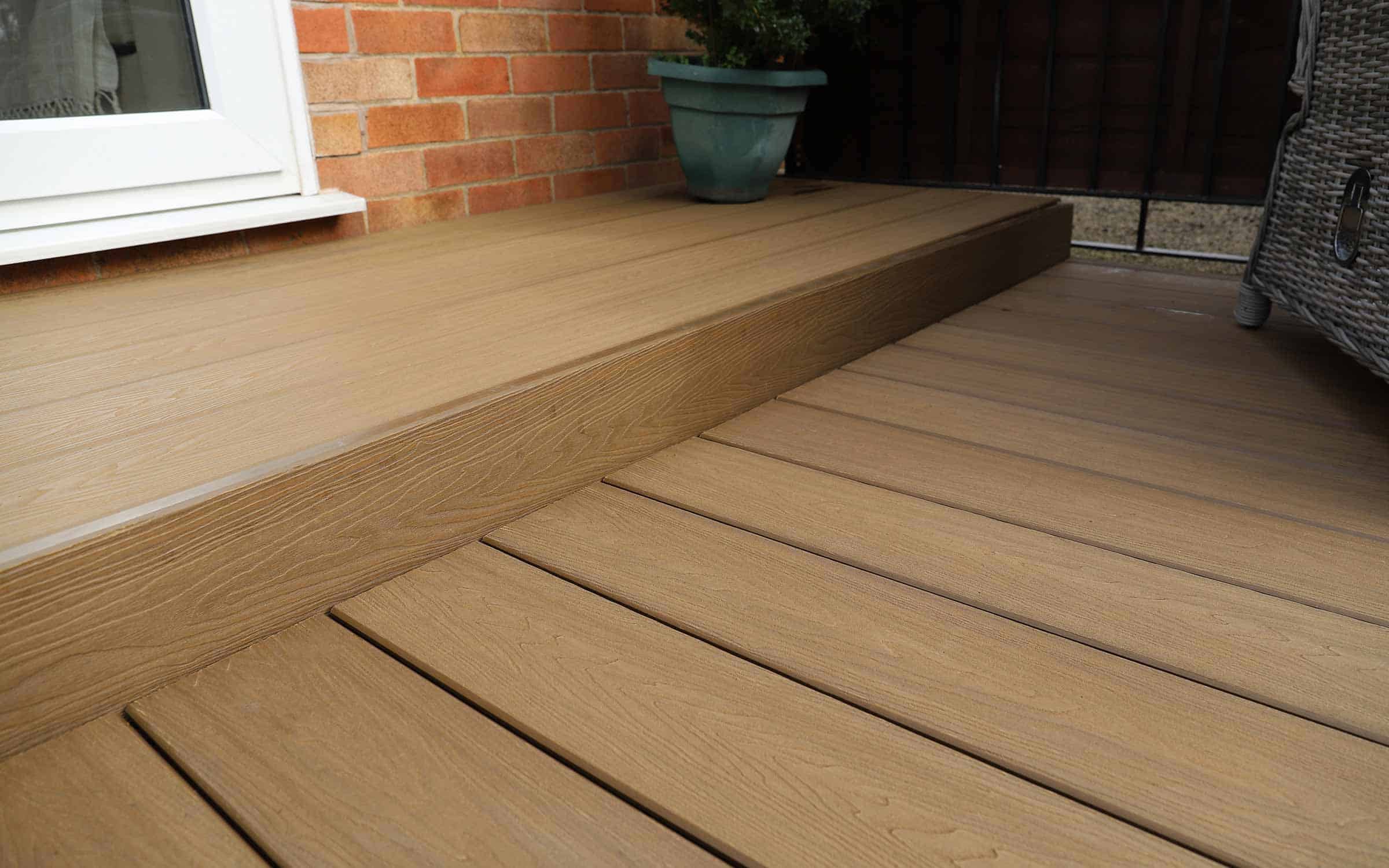 composite decking steps edge board