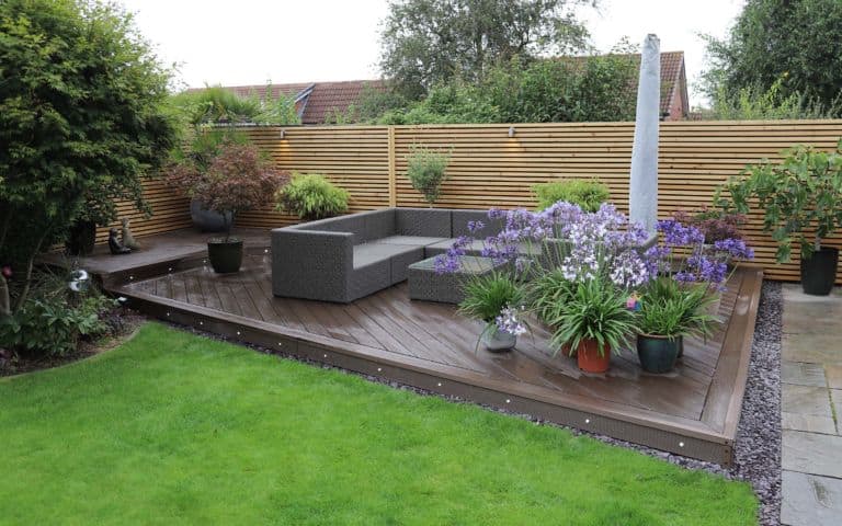 Chocolate Classic Garden Composite Decking Seating