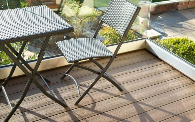 Chocolate Deluxe Balcony Composite Decking Chair