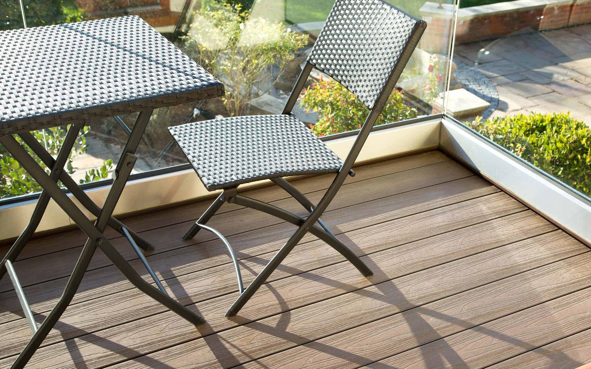 brown composite decking