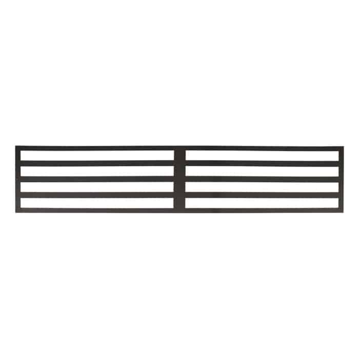 slatted linear fencing screen