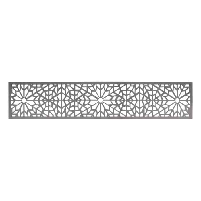 grey geometric design fence screen