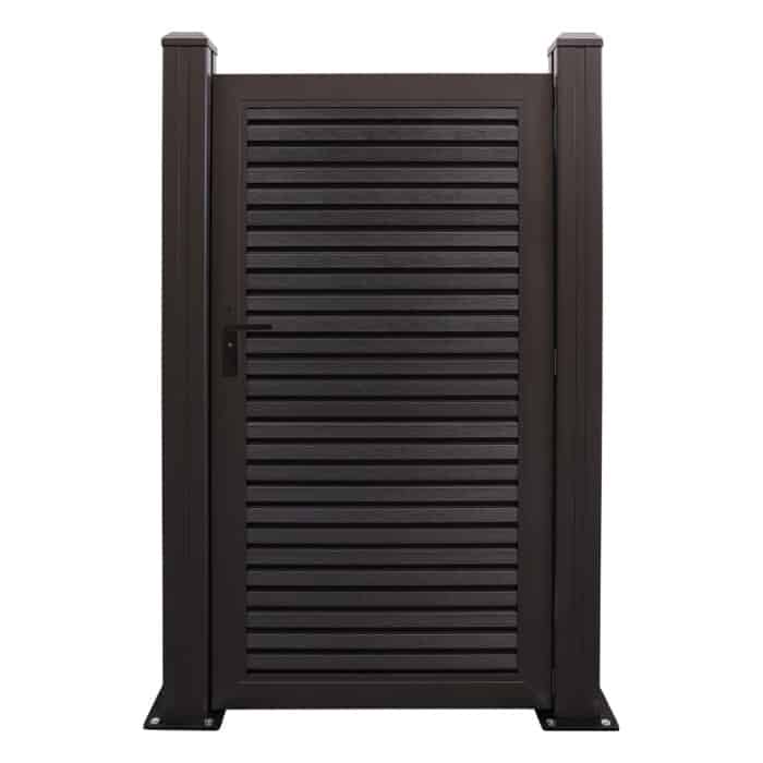 charcoal black composite gate