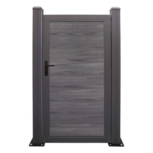 woodgrain grey composite gate