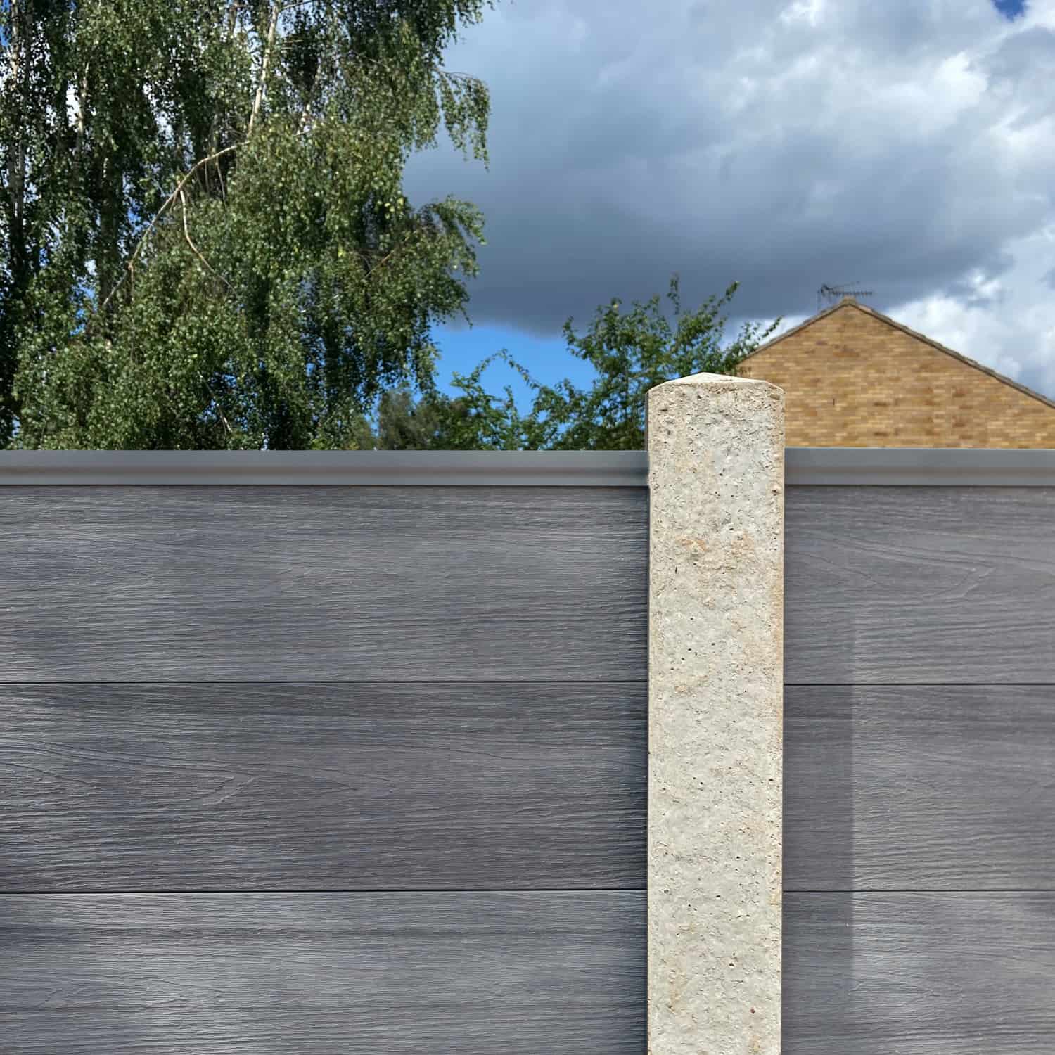 Composite Panels With Concrete Posts
