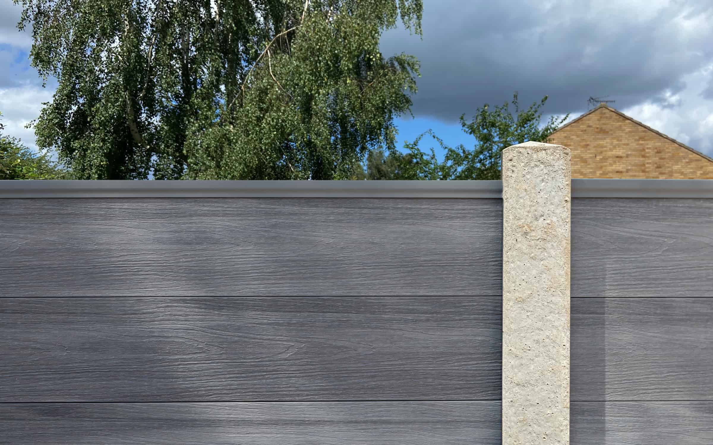 synthetic wood fence
