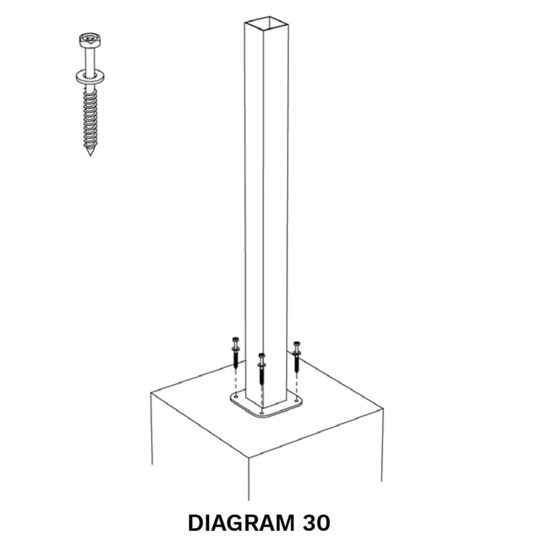 installing composite pergola posts