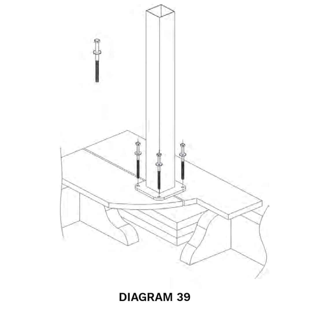 installing railing on composite decking